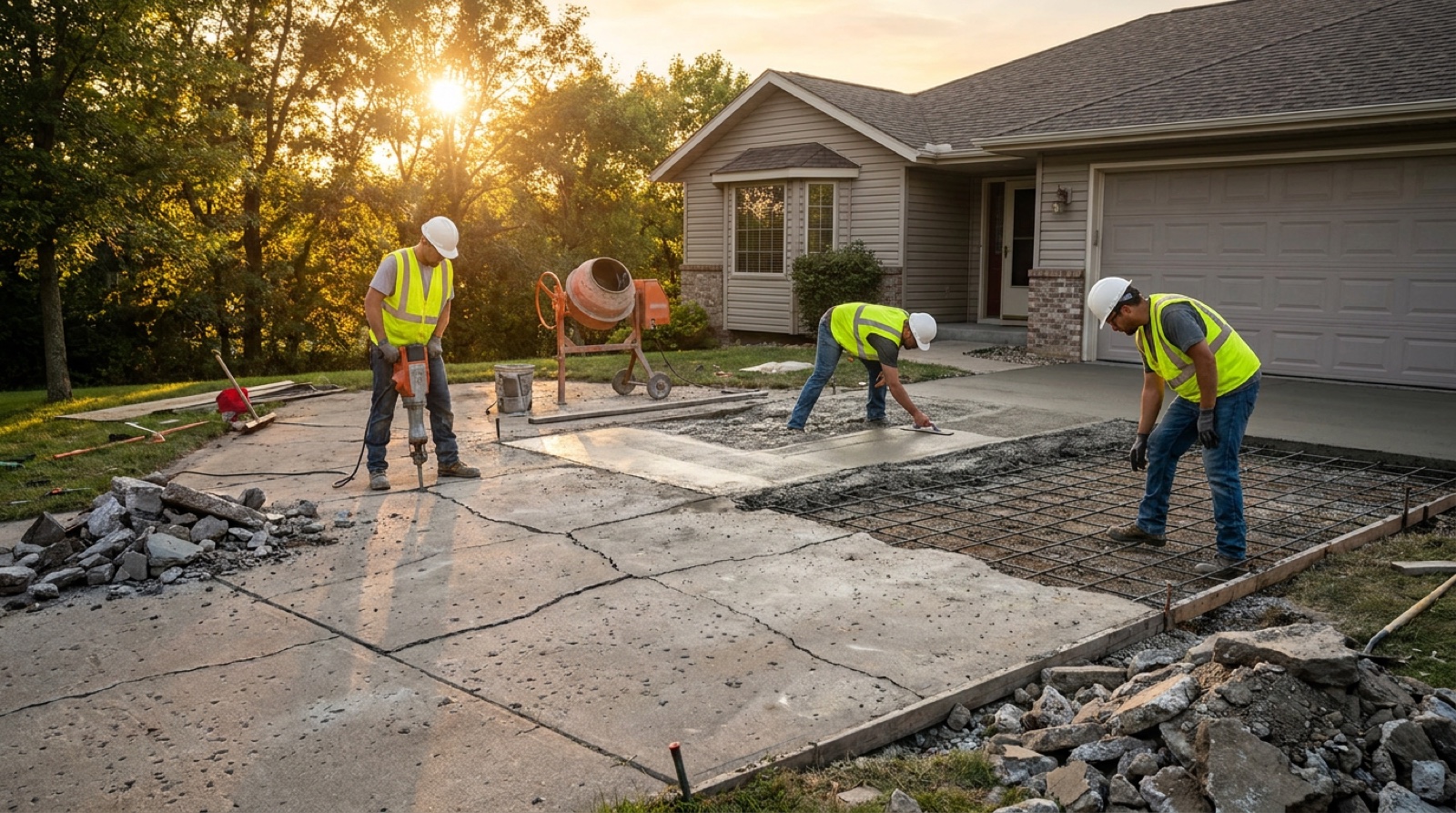 Concrete Driveway Repair vs. Replacement: Which Makes Sense?